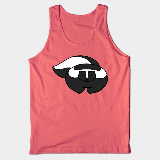 Chubby Skunk Tank Top by saradaboru